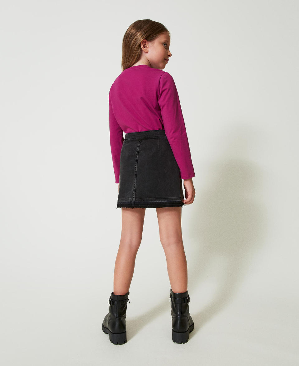Twin Set Minigonna in jeans con spacchi Vendite Flash