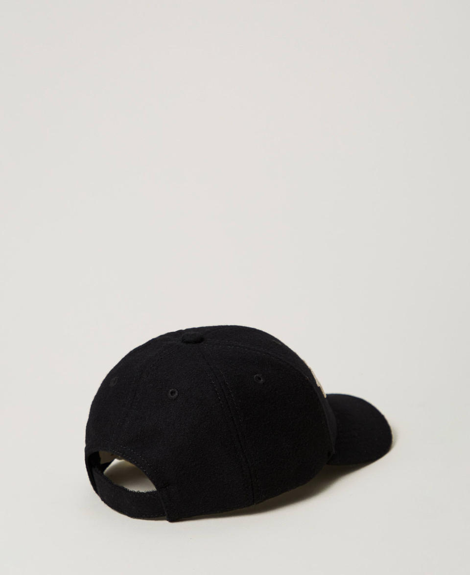 Twin Set Cappello da baseball in panno con logo Nuova