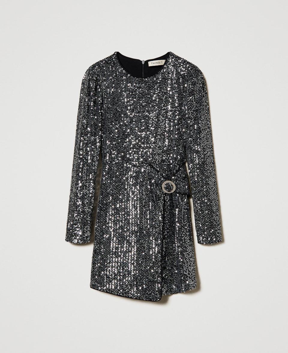 Twin Set Abito corto in full paillettes 2025