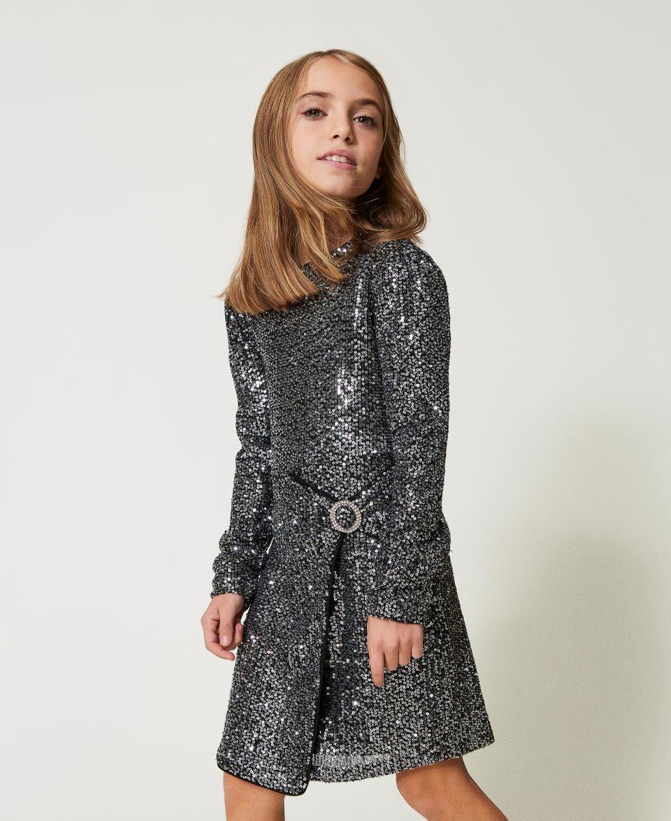 Twin Set Abito corto in full paillettes 2025