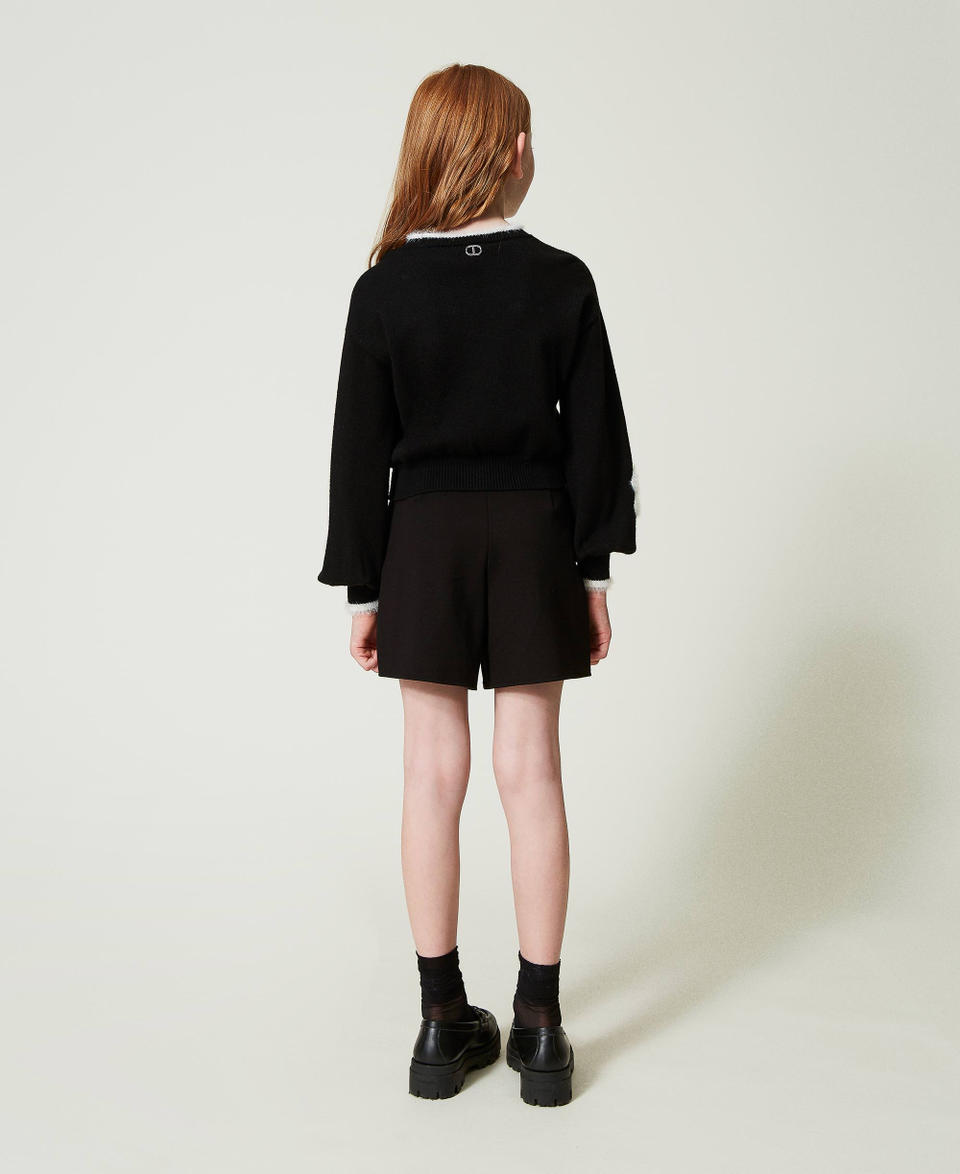 Twin Set Maglia con fiori a intarsio Consegna Veloce