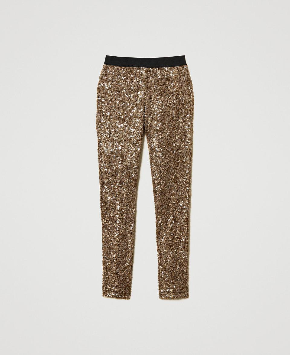 Twin Set Leggings MYFO in full paillettes Hotsell