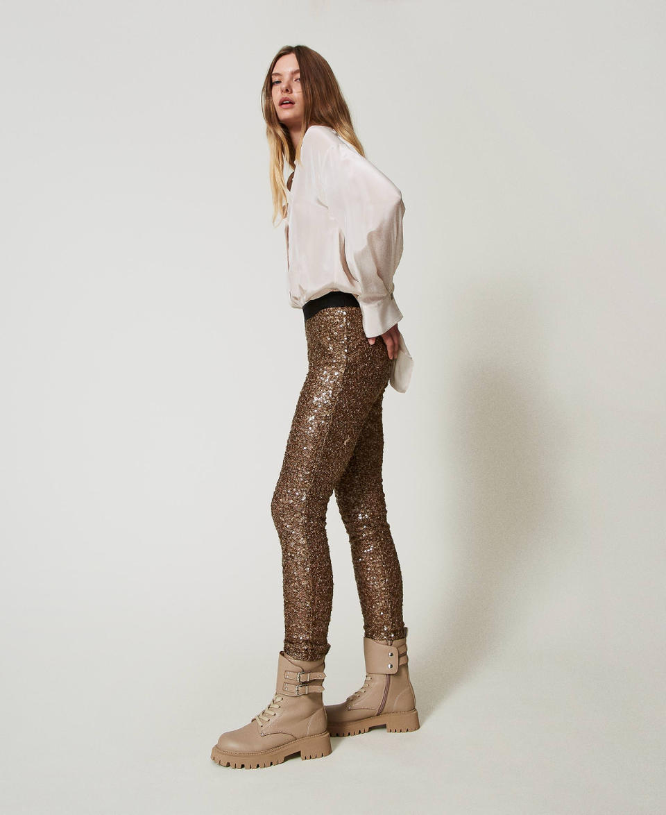 Twin Set Leggings MYFO in full paillettes Hotsell