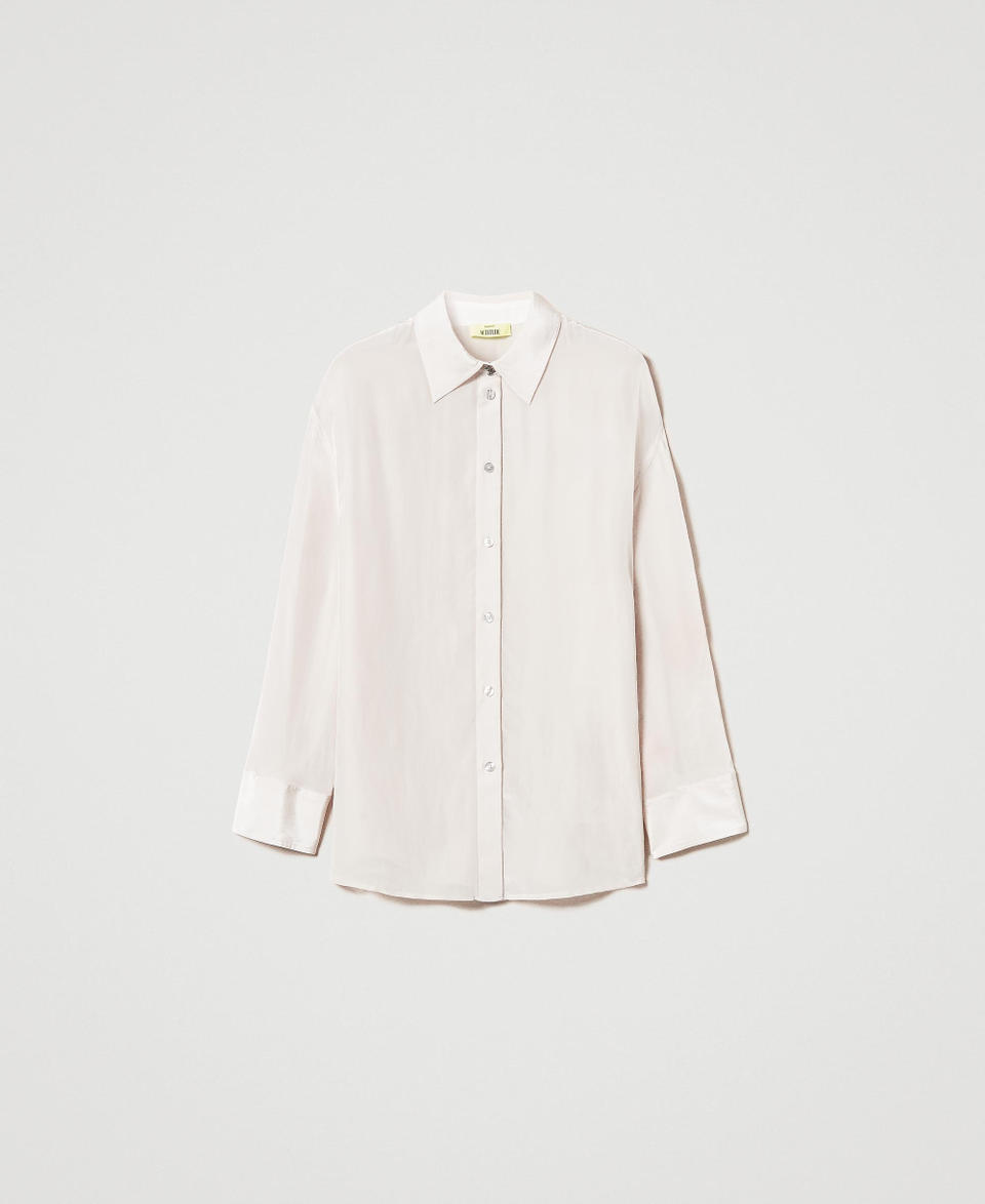 Twin Set Camicia MYFO in satin Vendita Calda