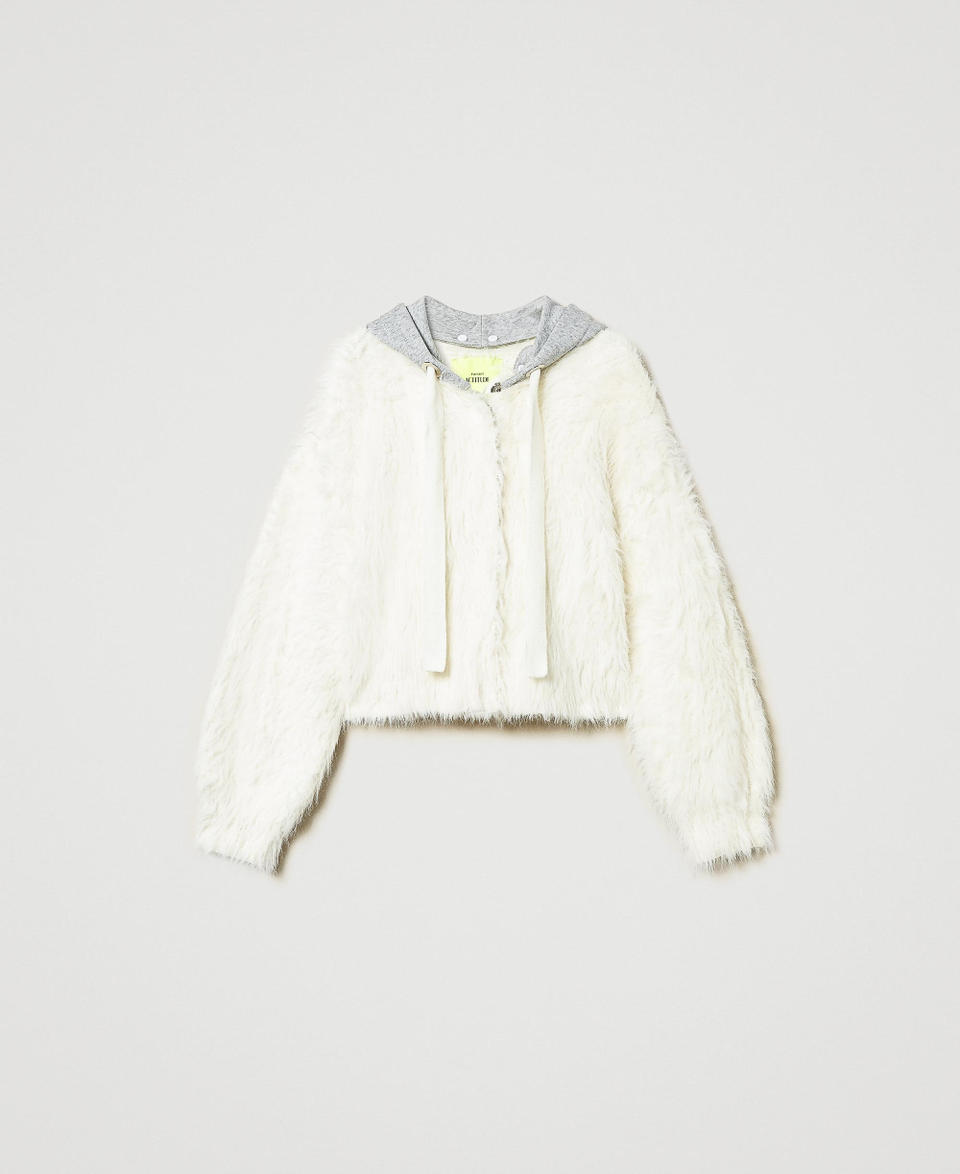 Twin Set Bomber MYFO in maglia con cappuccio Vendite Flash