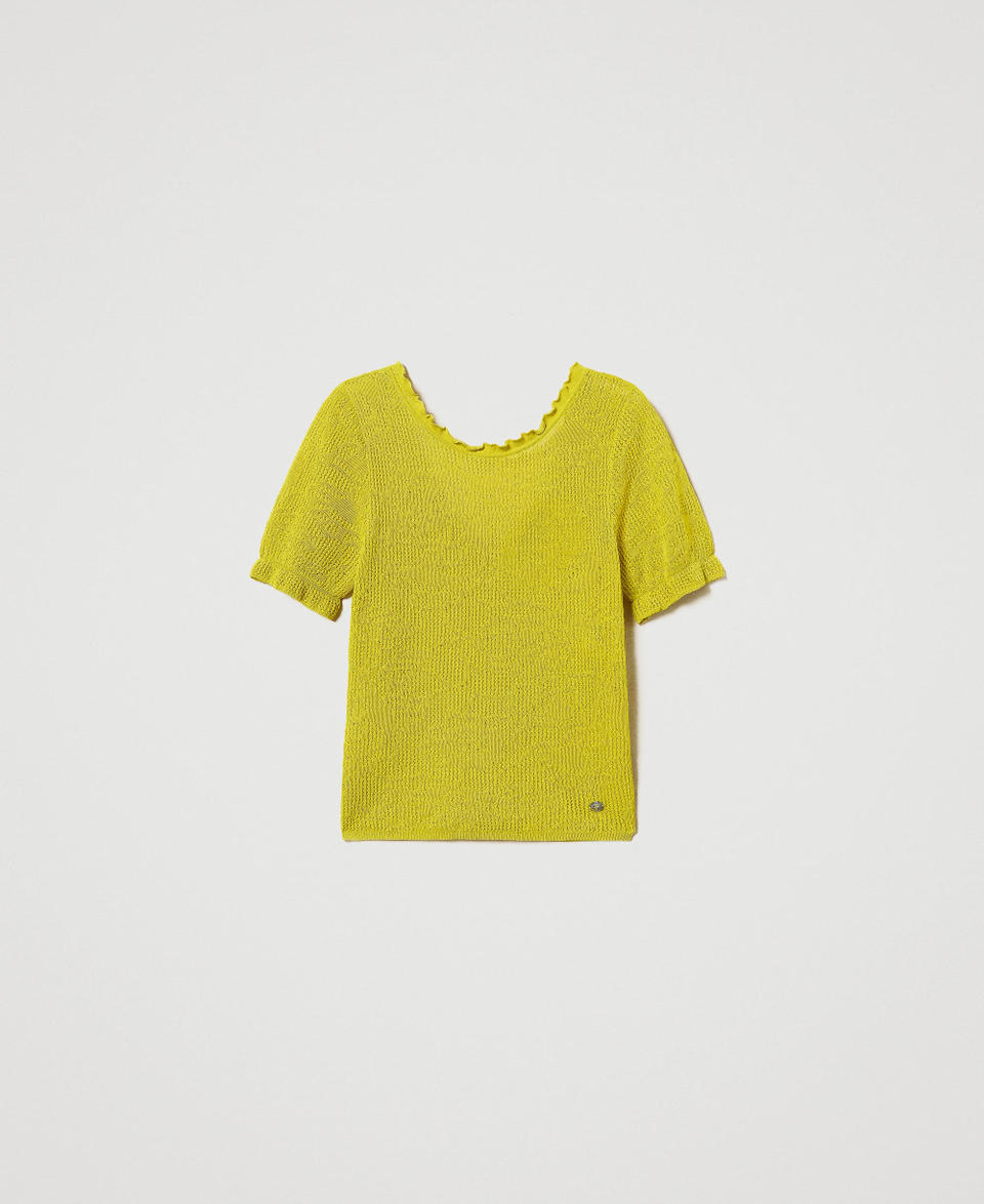Twin Set Maglia doppio uso jacquard floreale In Saldo