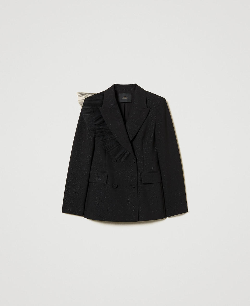 Twin Set Giacca blazer con volant in tulle Italy