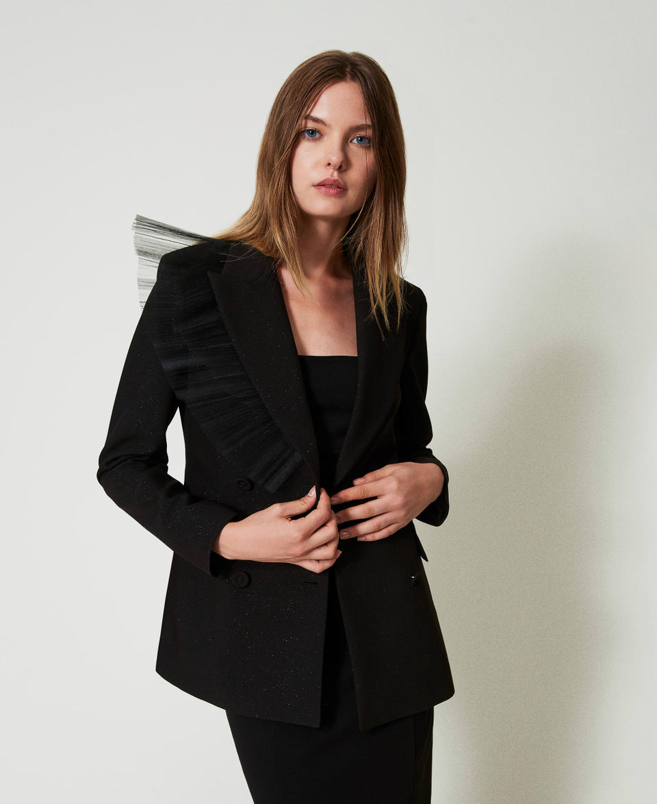 Twin Set Giacca blazer con volant in tulle Italy