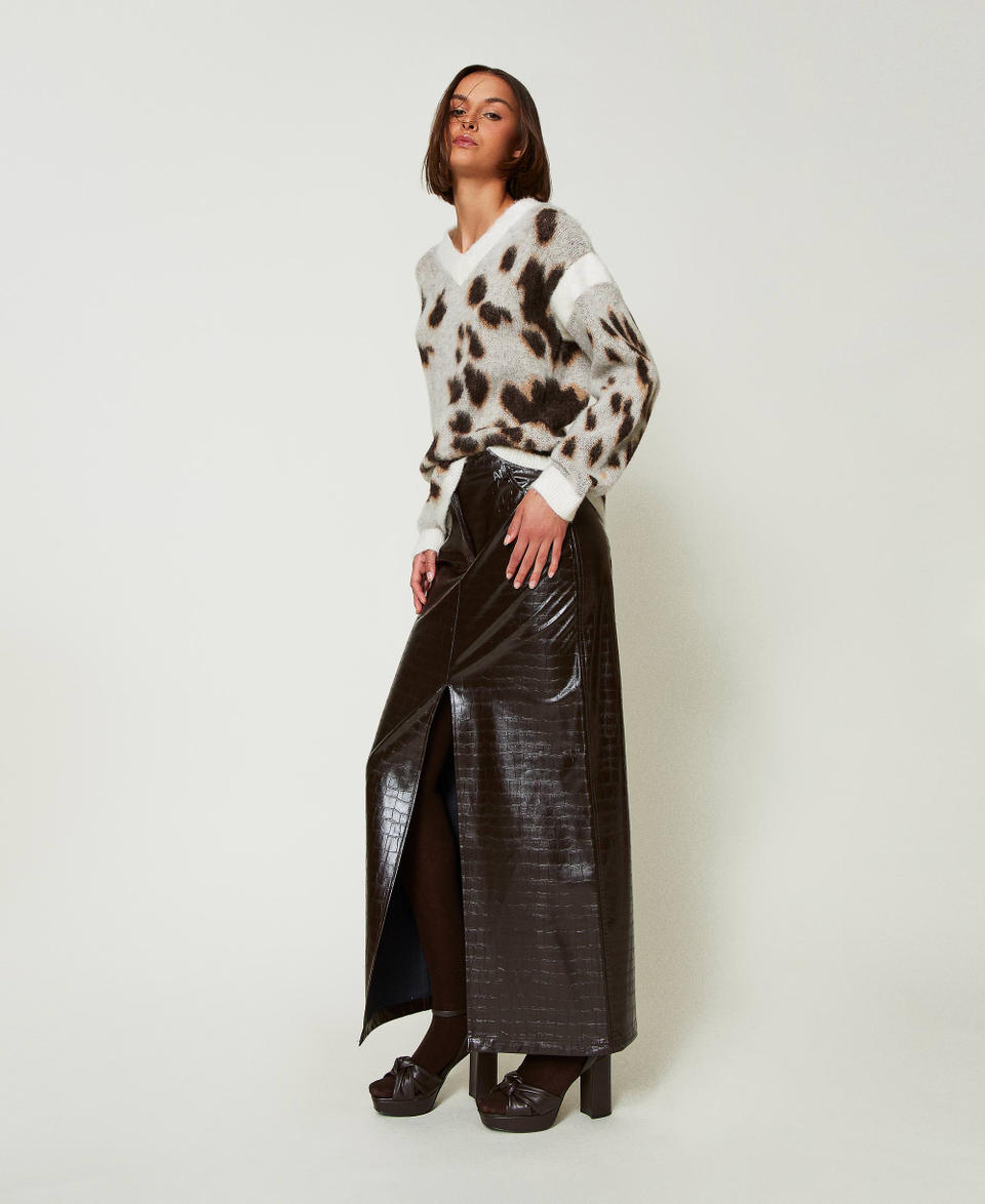Twin Set Gonna lunga con stampa animalier In Linea