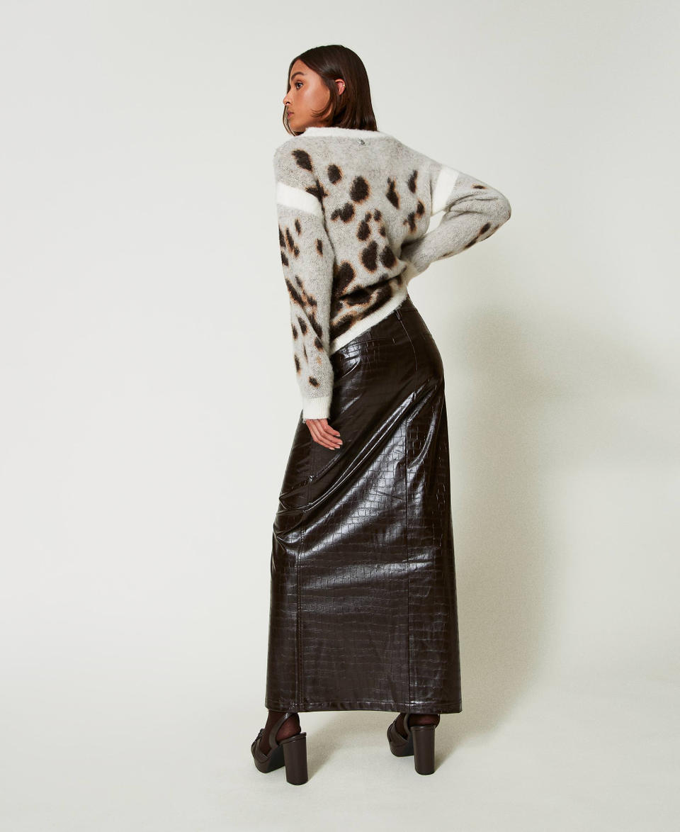 Twin Set Gonna lunga con stampa animalier In Linea