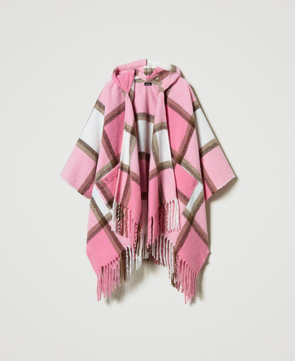 Twin Set Poncho in panno con frange Qualità