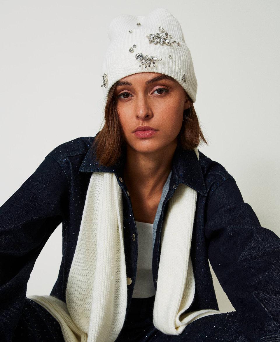 Twin Set Berretto in maglia con ricami Negozi Online