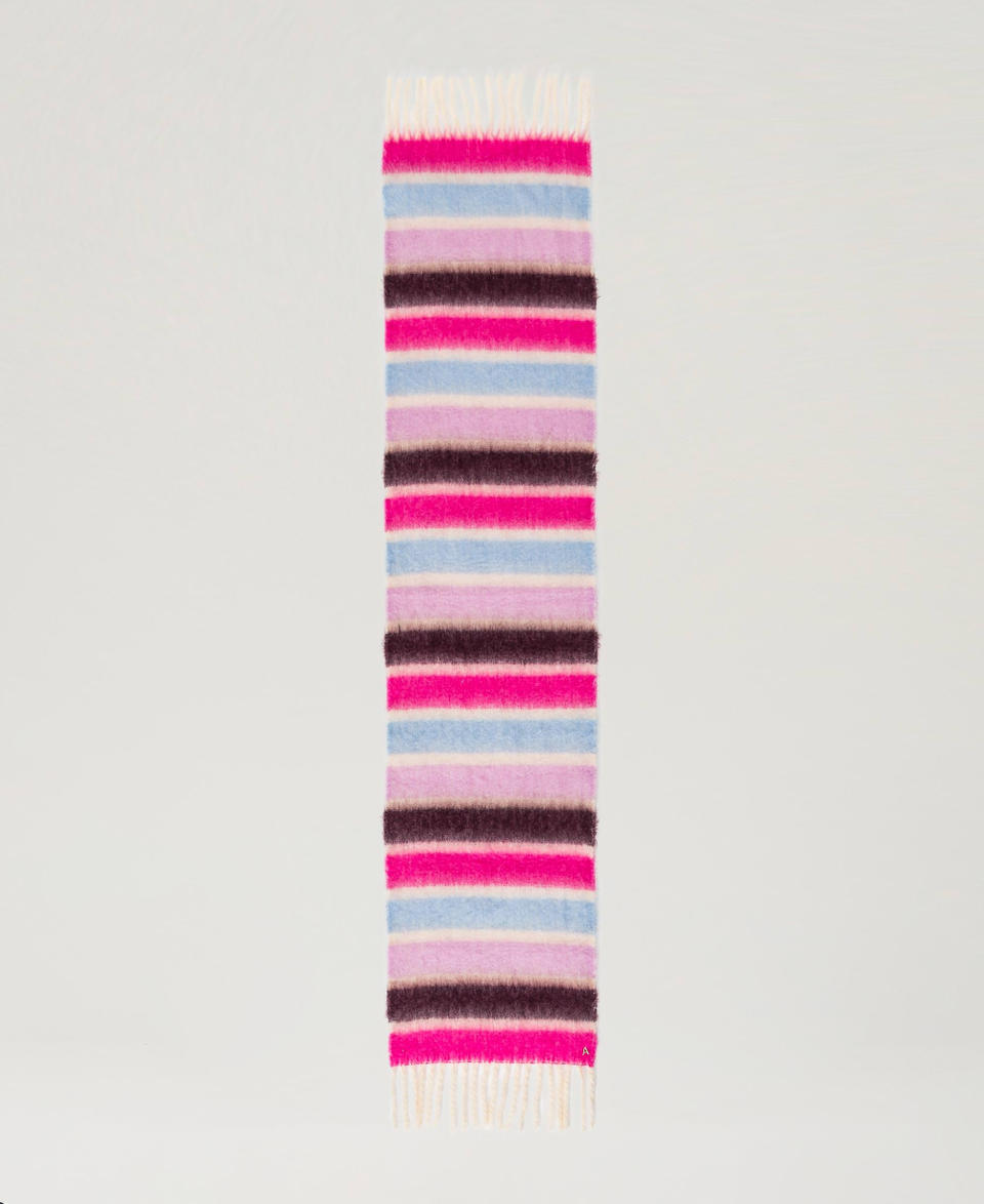 Twin Set Sciarpa a righe multicolor con frange Prezzo Ridotto