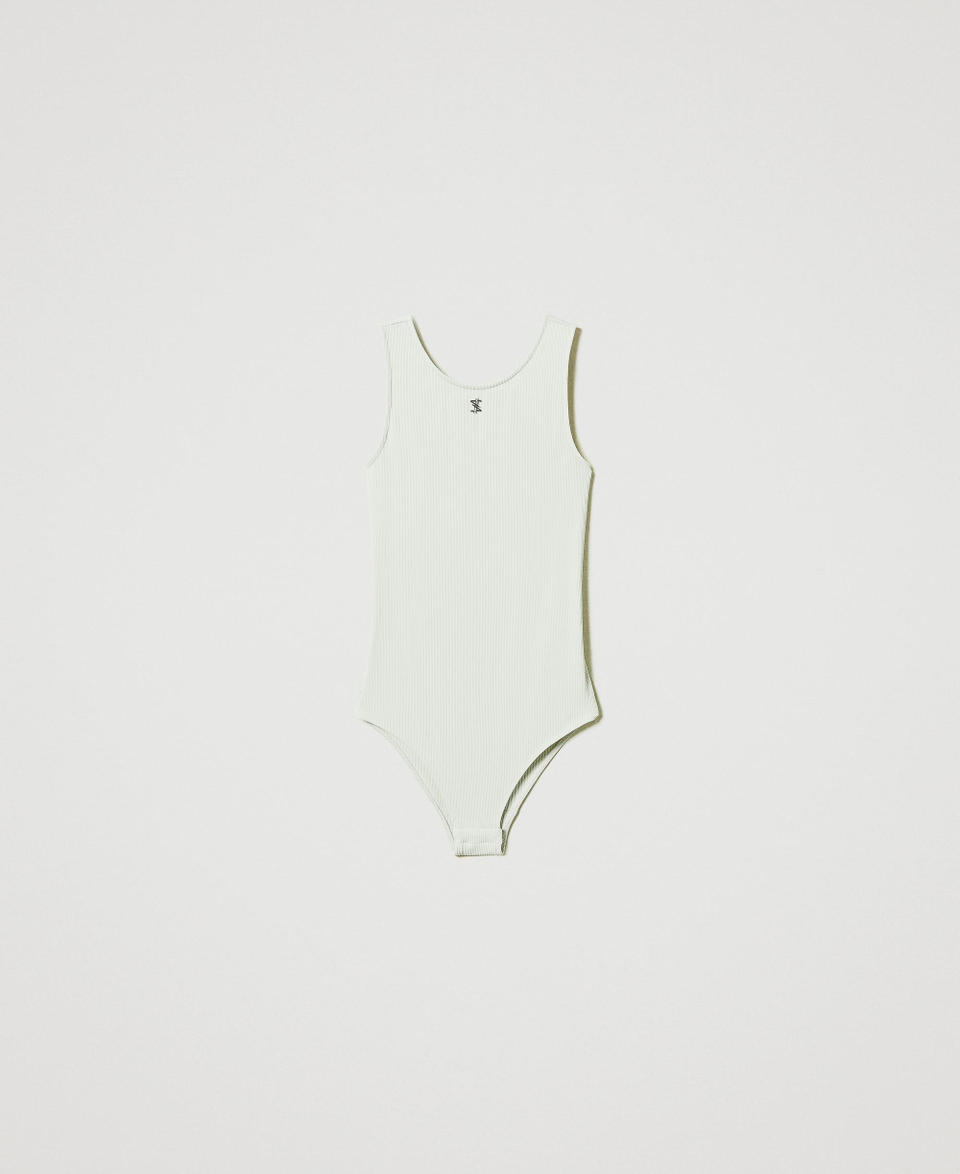 Twin Set Body MYFO a costine con logo Presa