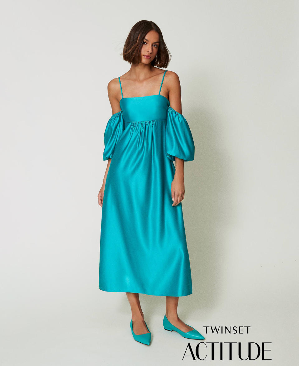 Twin Set Abito lungo in duchesse