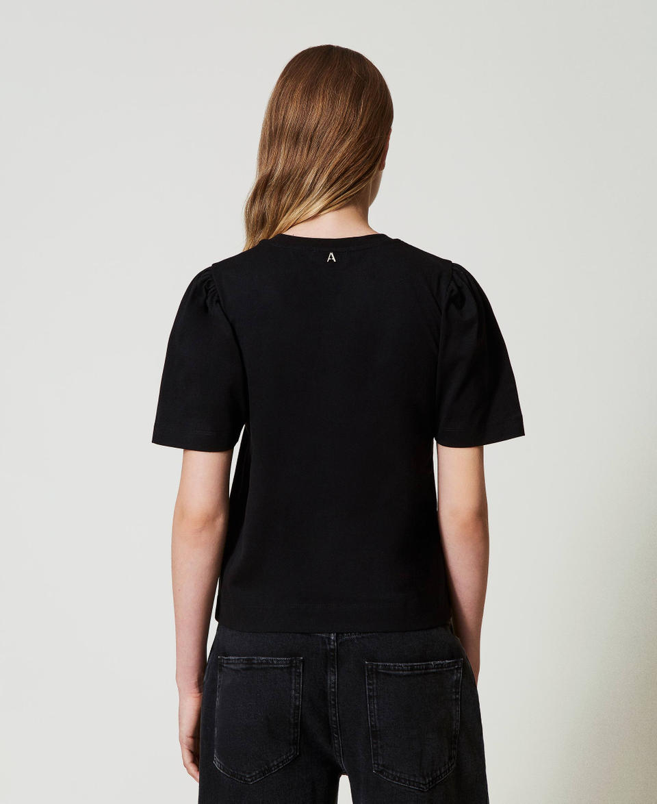 Twin Set T-shirt con ricamo a fiocco I Più Venduti