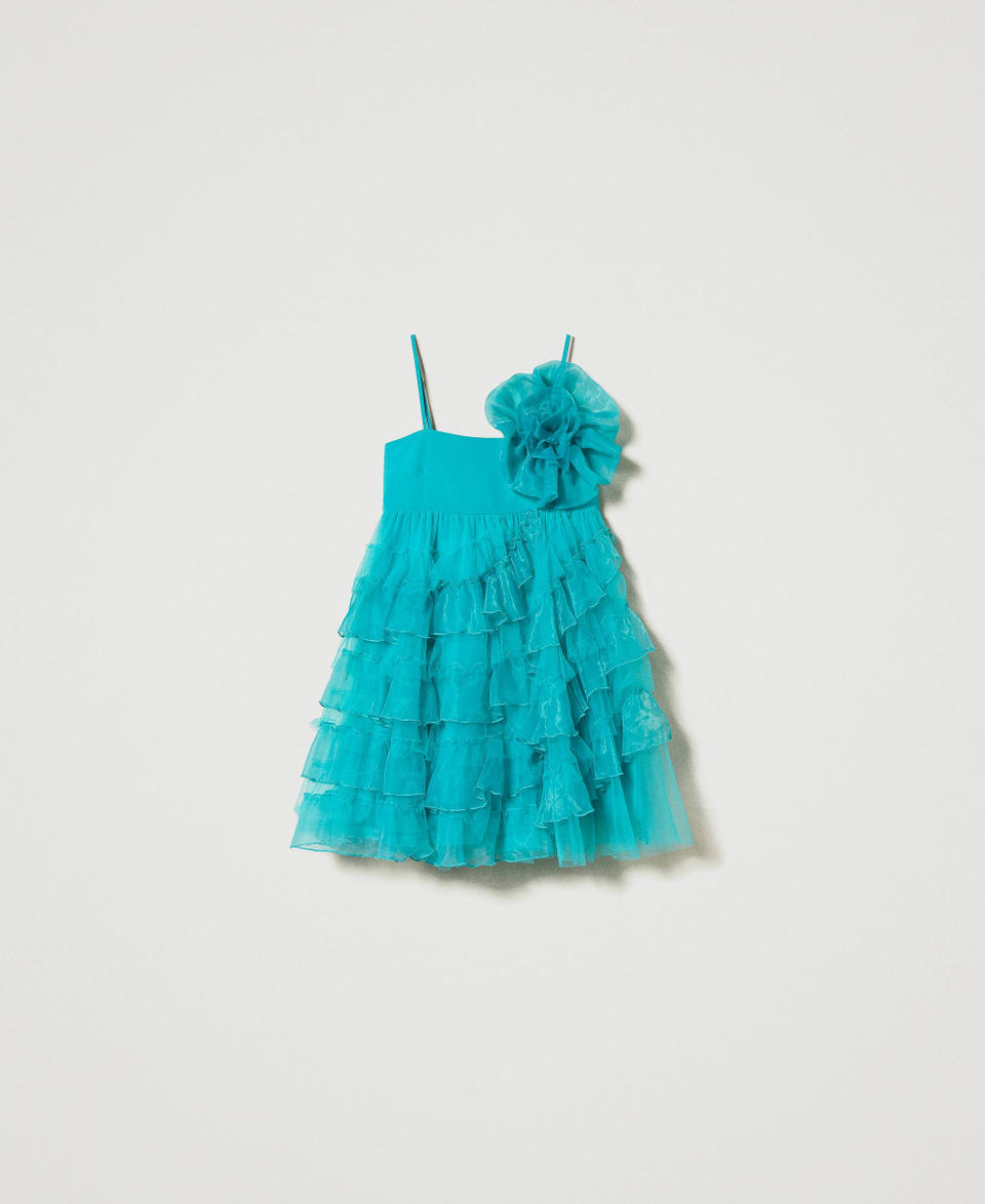Twin Set Abito corto in tulle e organza Vendite Flash