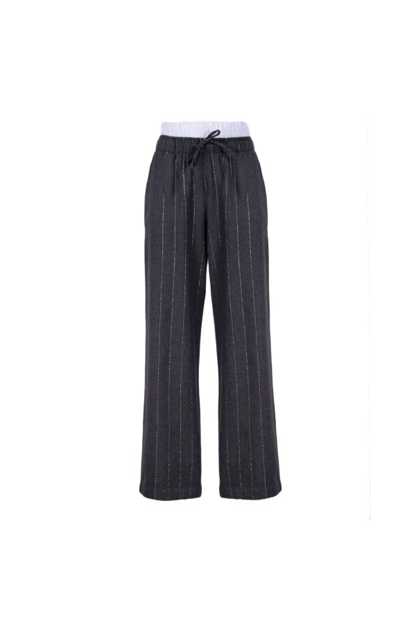 U R Ink MOA 244W42X PANTALONI GRIGIO Offerta