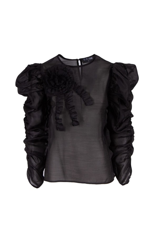U R Ink LA SAVINA 234W4D6 CAMICIE e BLUSE NERO Presa