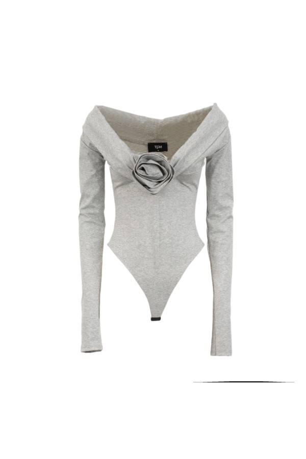 U R Ink MACKAI 154W44A TOP e BODY GRIGIO Vendita Economica