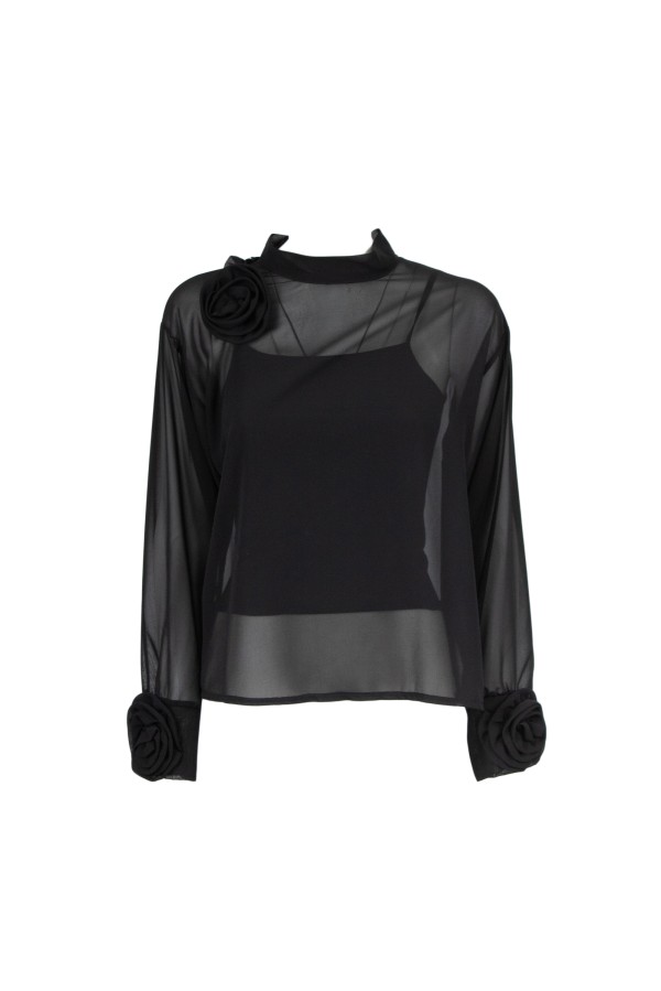 U R Ink LAS HERAS 234W4D6 CAMICIE e BLUSE NERO Moda