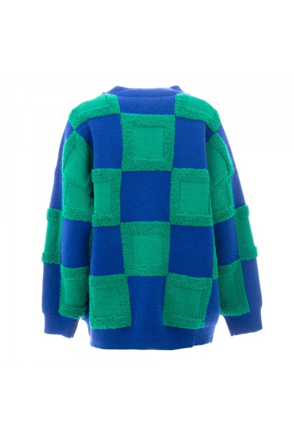 U R Ink PAMPLONA134W2Z7 MAGLIERIA VERDE/BLU Spedizione Gratuita
