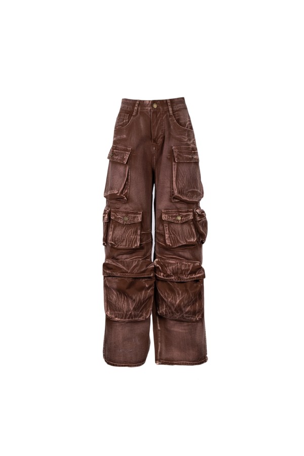 U R Ink SANT JOAN 244W430 PANTALONI CAFFÉ Saldi