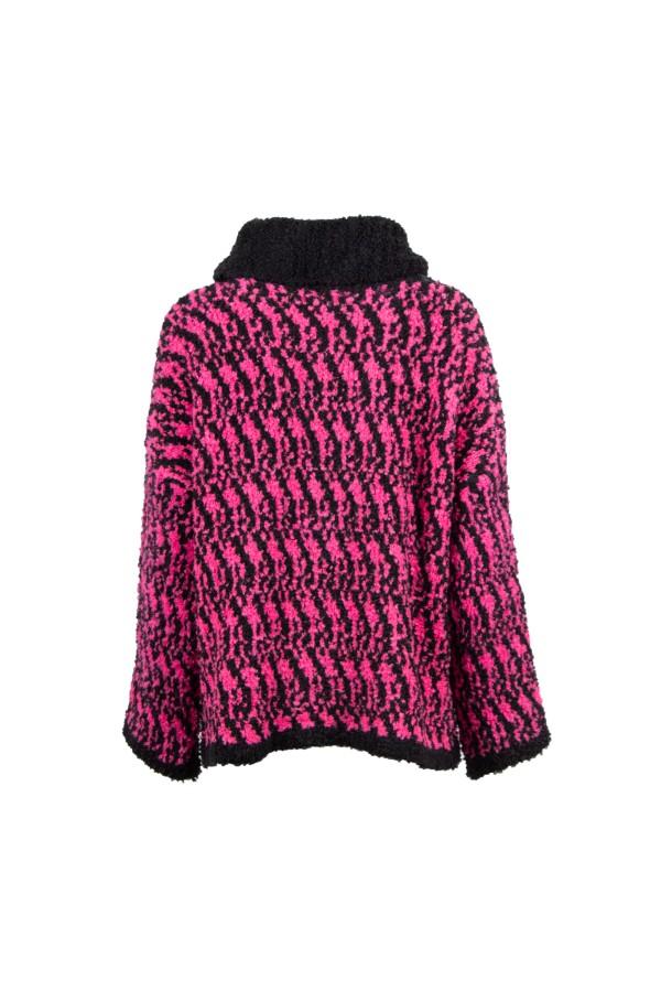 U R Ink RODAS 134W401 MAGLIERIA NERO/FUCSIA Saldi Di Fabbrica