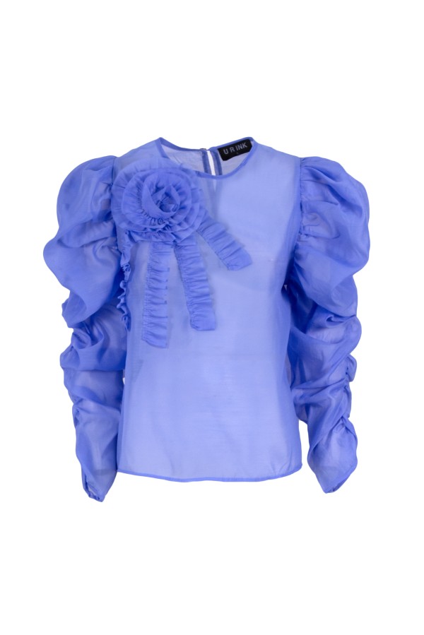 U R Ink LA SAVINA 234W4G0 CAMICIE e BLUSE CELESTE In Saldo