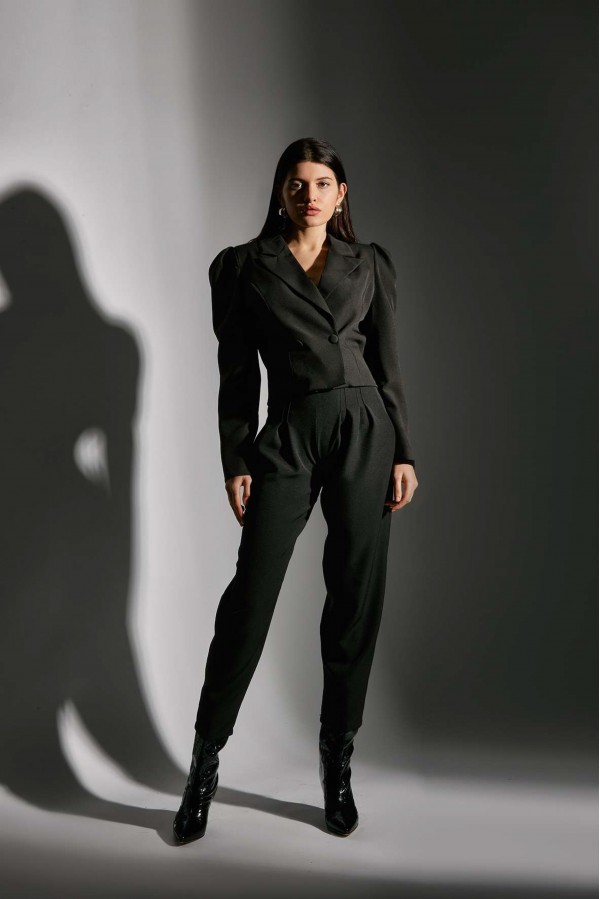 U R Ink MELANIA054W1A4 PANTALONI BLACK Consegna Veloce