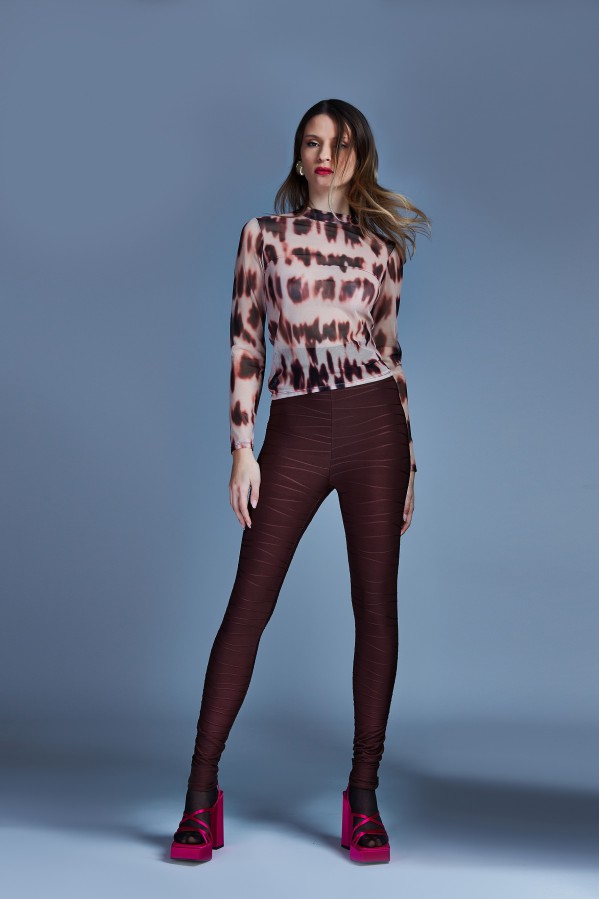 U R Ink MARTOS514W2I6 PANTALONI TABACCO Affare Del Giorno
