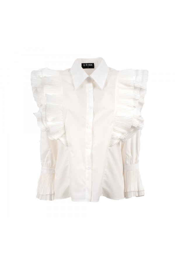 U R Ink LEPE 254W3D7 CAMICIE e BLUSE BIANCO Prezzo Ridotto