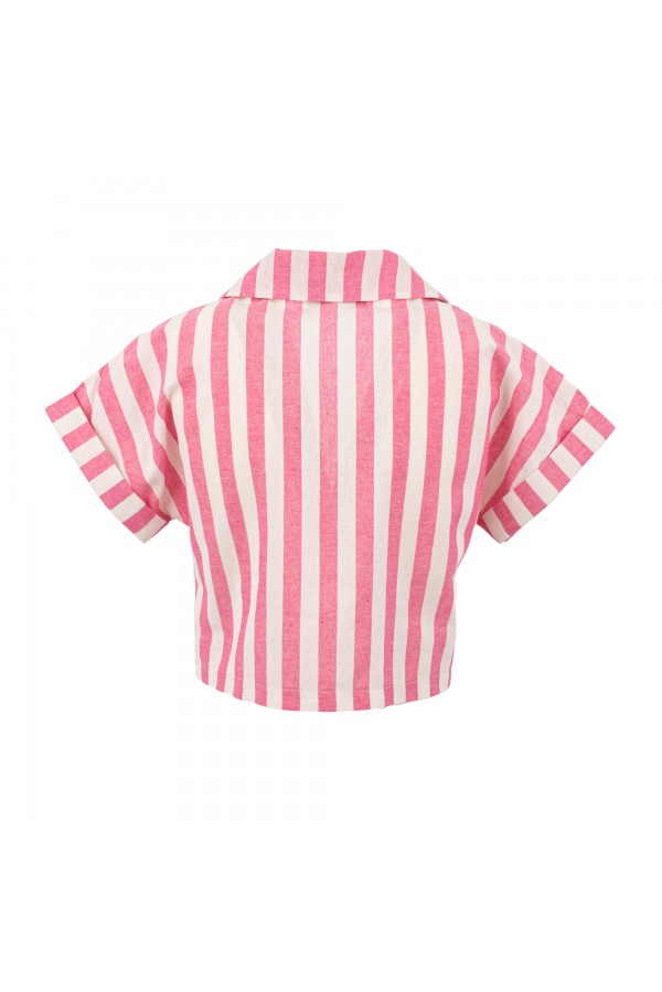 U R Ink VERACRUZ124S3M7 TOP e BODY BIANCO-ROSA