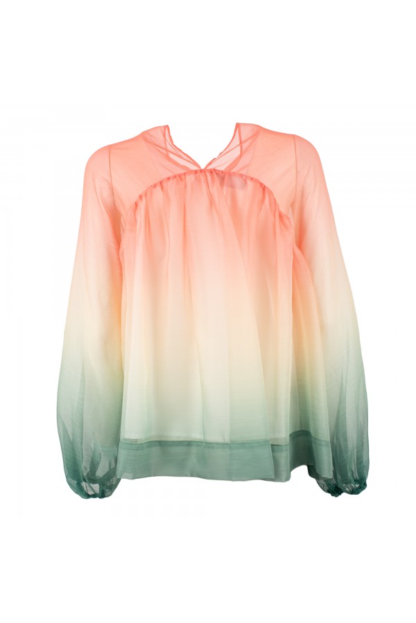 U R Ink SUCRE234S39F CAMICIE e BLUSE ROSA-VERDE Sconto