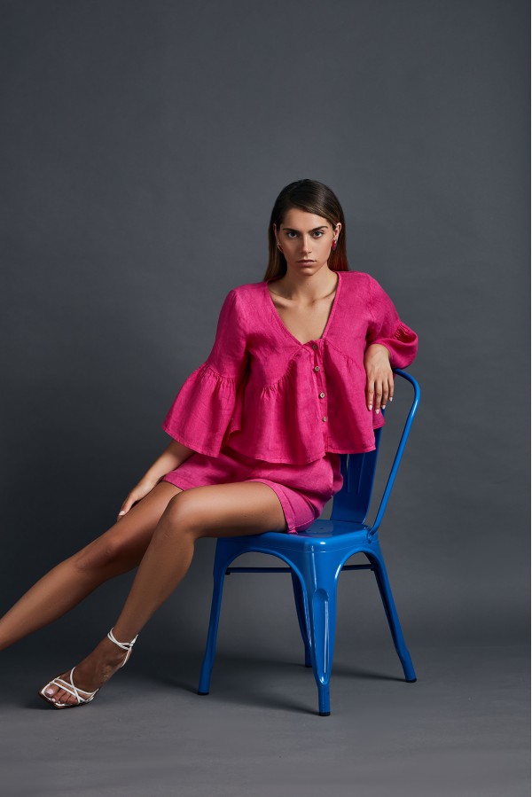 U R Ink MONTERIA094S39C SHORTS FUCSIA Sottocosto