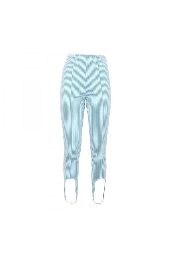 U R Ink MACAS514S3V9 PANTALONI BIANCO-CELESTE Offerta