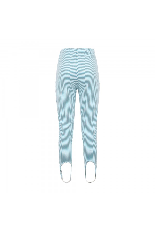 U R Ink MACAS514S3V9 PANTALONI BIANCO-CELESTE Offerta