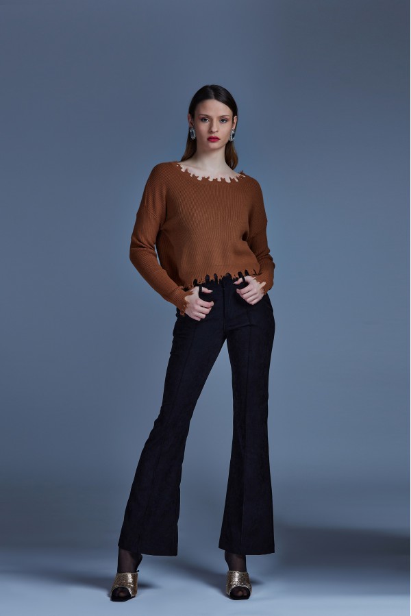 U R Ink SINTRA244W2D6 PANTALONI NERO 2025