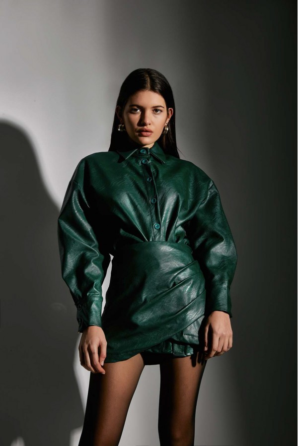 U R Ink SIMONA044W1A8 CAMICIE e BLUSE GREEN Italia