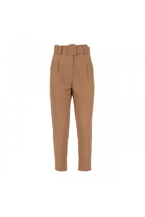 U R Ink RICCARDINA 054W1B0 PANTALONI BEIGE Pezzi Unici