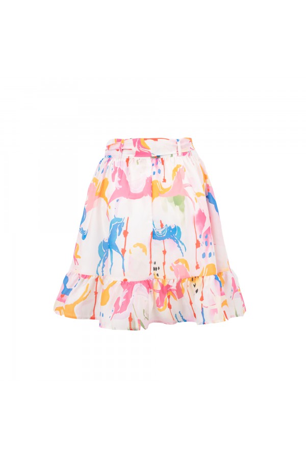 U R Ink LA PAZ 014S3U6 GONNE BIANCO-ROSA-BLU Fino Al -60%