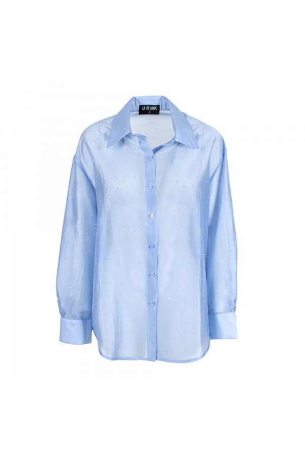 U R Ink PISCO 254S4G0 CAMICIE e BLUSE CELESTE I Più Venduti