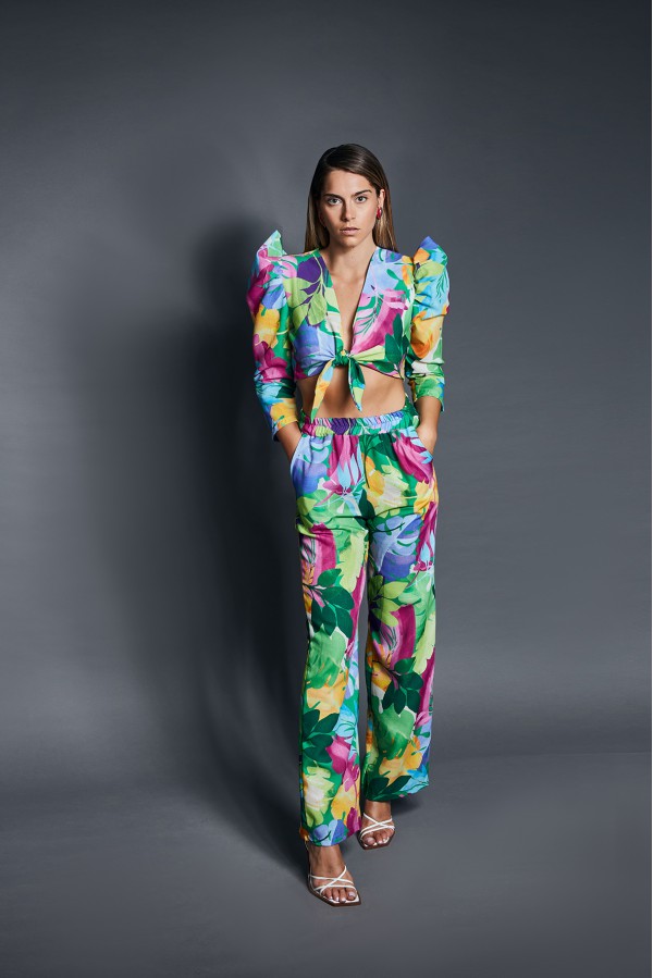 U R Ink AMARANTE244S3C2 PANTALONI MULTICOLORE Qualità Garantita