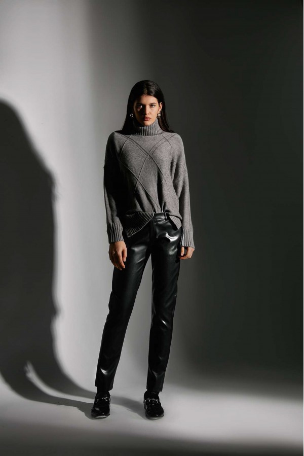 U R Ink CLARA054W1A4 PANTALONI BLACK Outlet