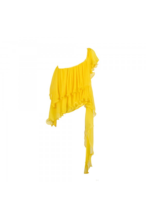 U R Ink YOPAL 124S4D9 TOP e BODY GIALLO Spedizione Gratuita