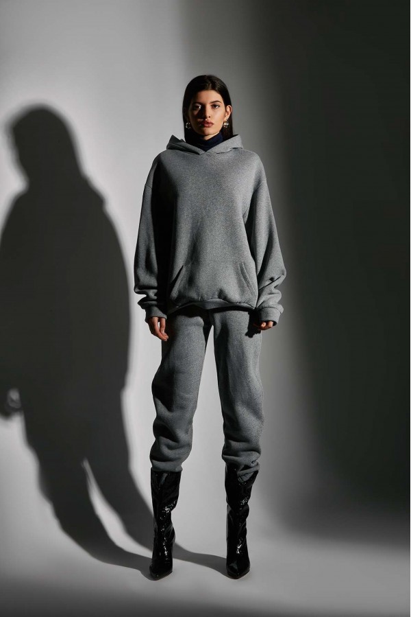 U R Ink DELFINA054W1B2 PANTALONI GREY Promozione