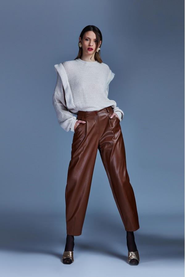 U R Ink ASTREE244W2I6 PANTALONI TABACCO Fino Al -60%