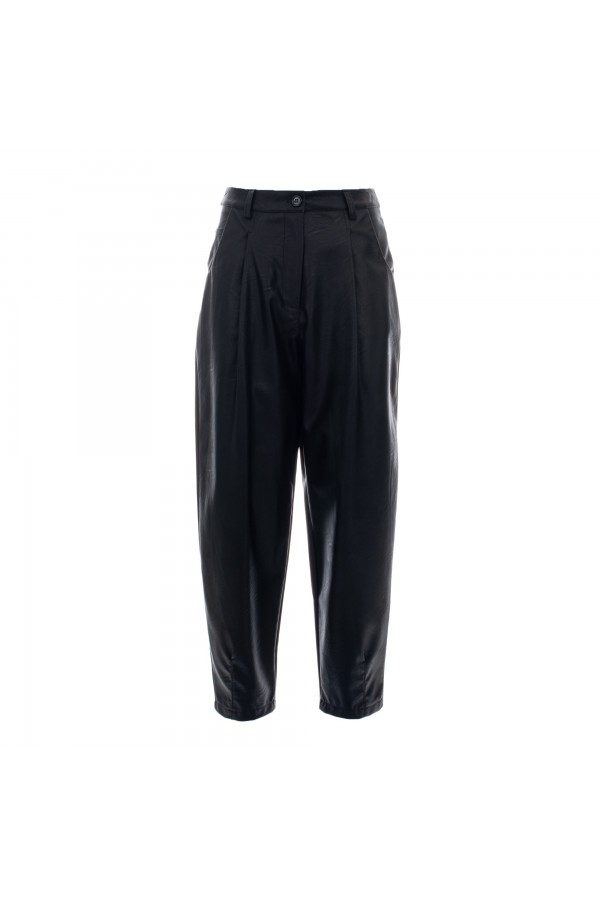 U R Ink ASTREE244W2D6 PANTALONI NERO Affare Del Giorno