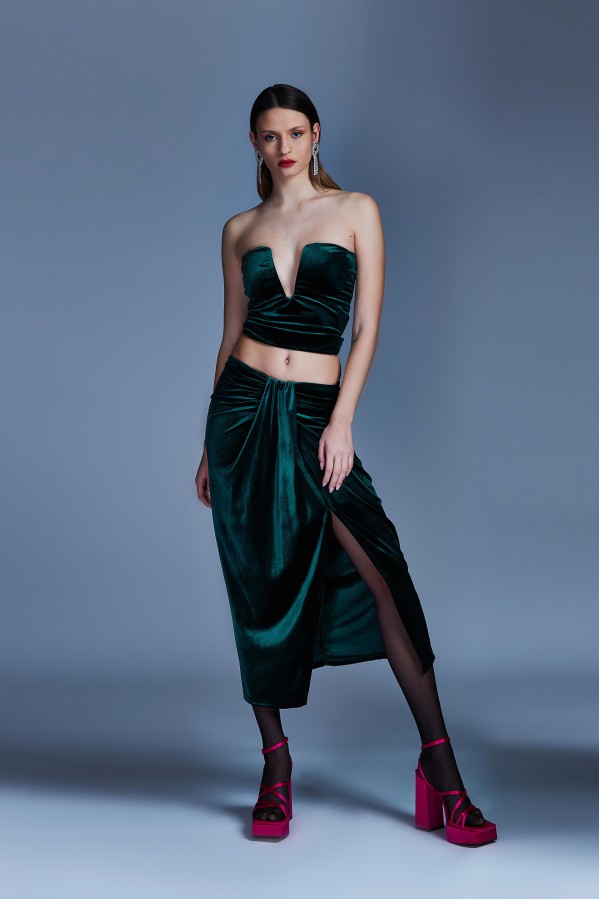 U R Ink MALAGA124W2F2 TOP e BODY VERDE Vendite Flash