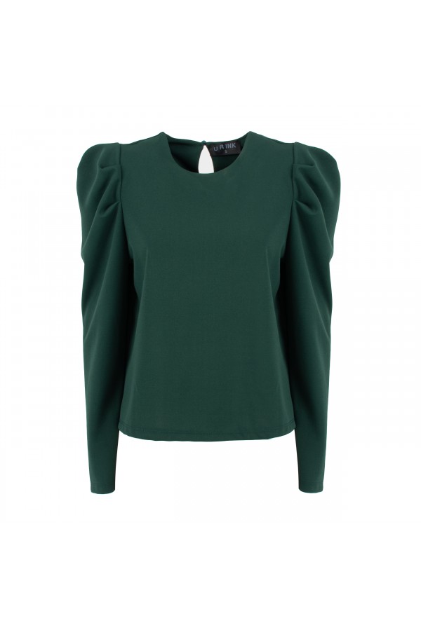 U R Ink ISOTTA194W1A8 CAMICIE e BLUSE GREEN In vendita